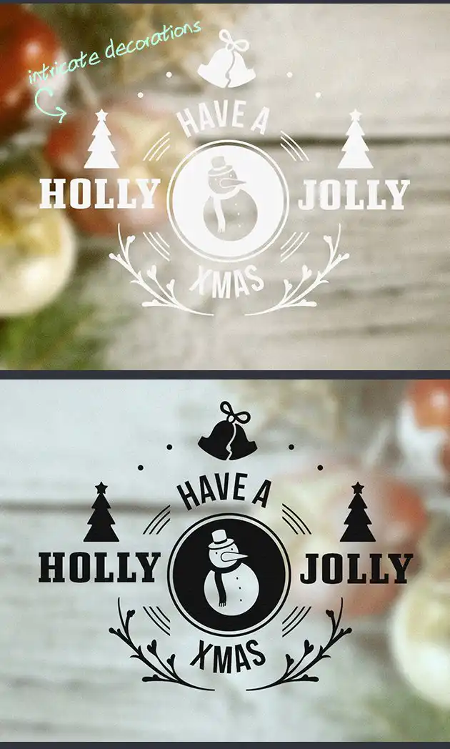 Christmas Typography Preview Image