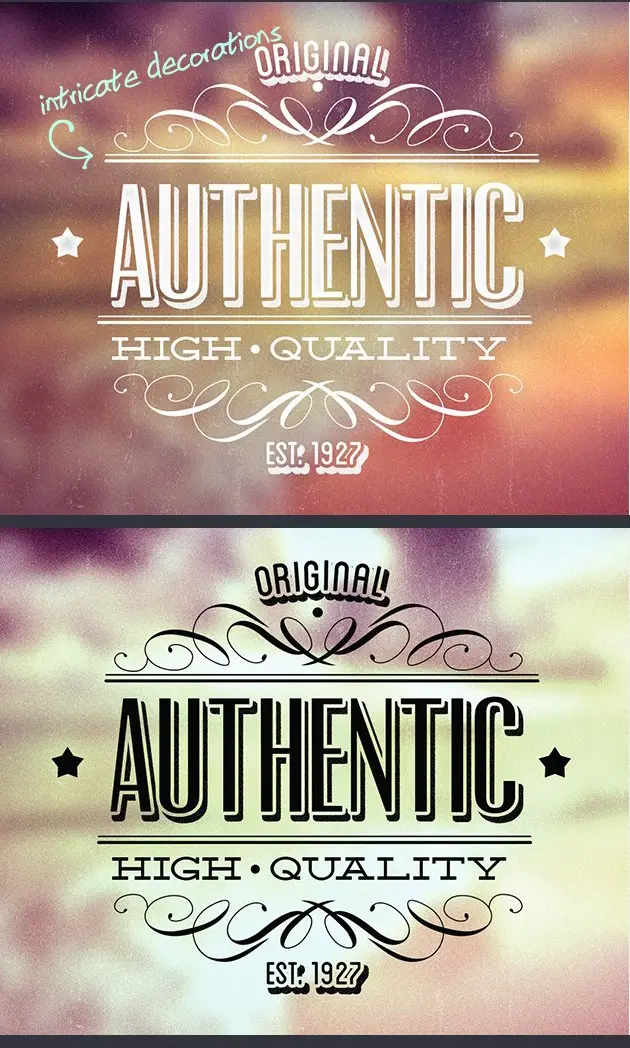 Preview Of Vintage Typography Labels 