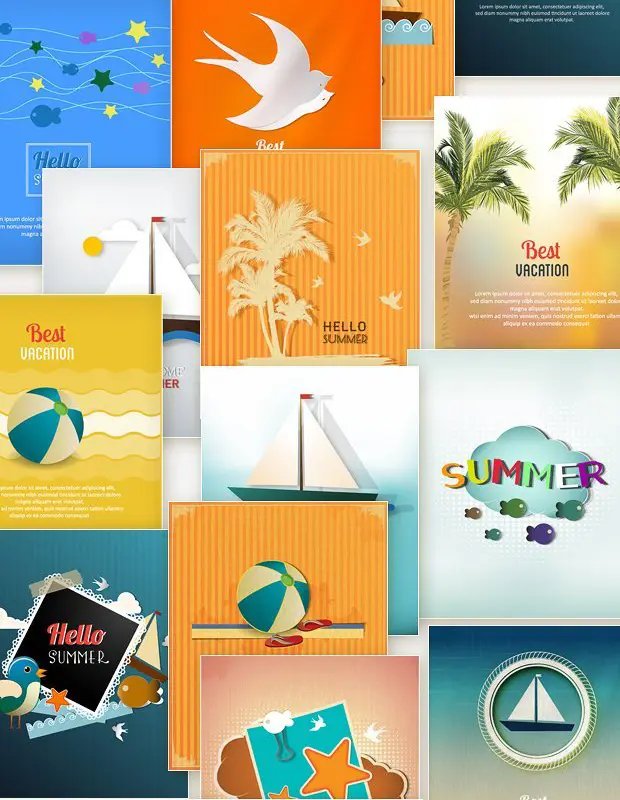 Summer Vector Illustrations Preview Image