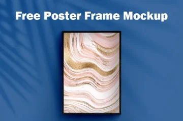 Free Poster Frame Mockup Product Image