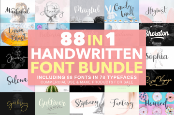 88 in 1 Creative Fonts