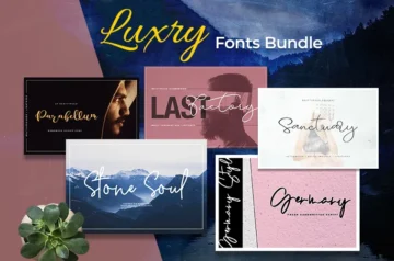 Luxury Fonts Bundle Preview Image