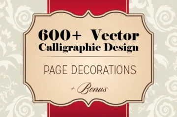 600+ Vector calligraphy designs Bundle Preview Image