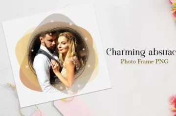 Charming Abstract Photo Frame PNG Preview Image