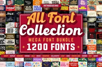 Mega fonts bundle feature image