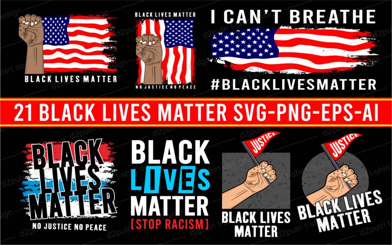 Black Lives Matter T-shirt Design Bundle