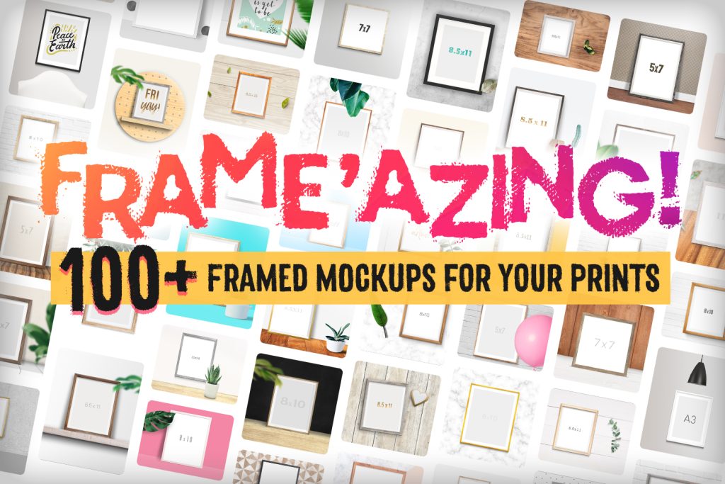 frame'azing frame mockups psd - feature image