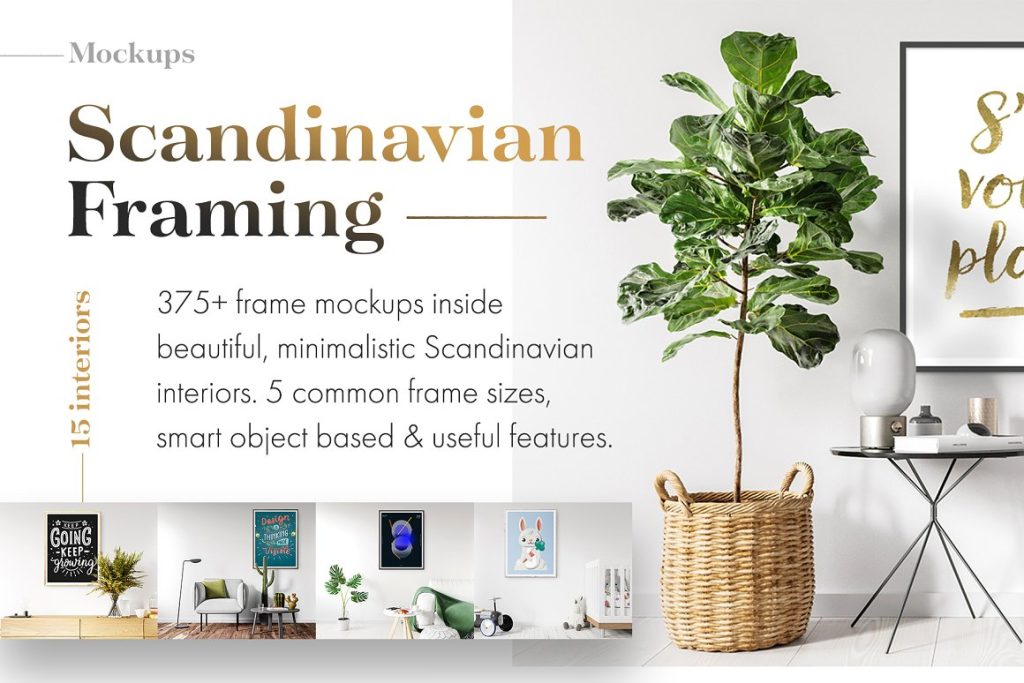 scandinavian framing mockup psd- feature image