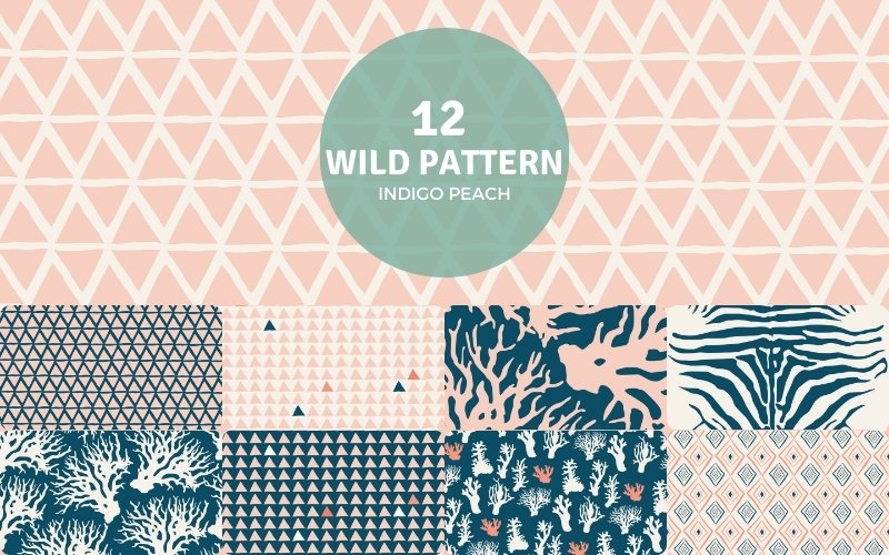 indigo peach wild patterns