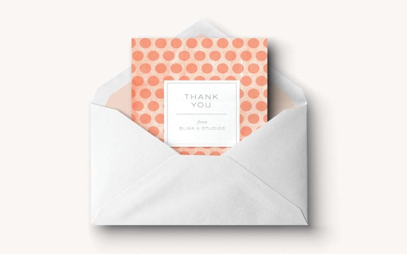 mockup - thank you card