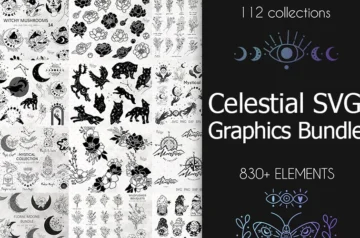 Celestial SVG Graphis Bundle Preview