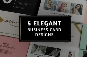 5 Elegant Business Card Designs Product Image