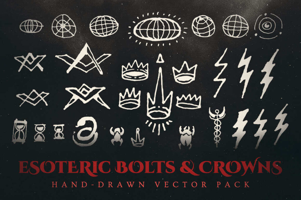 Bolts illustration & Crowns illustration 