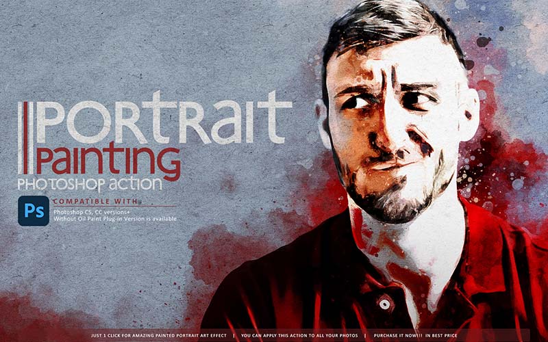 Portrait Painting Photoshop Action