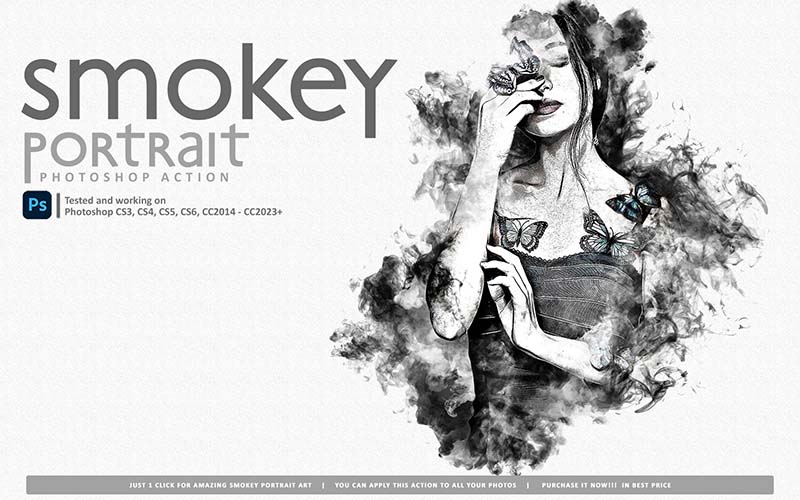 Smokey Portrait Photoshop Action