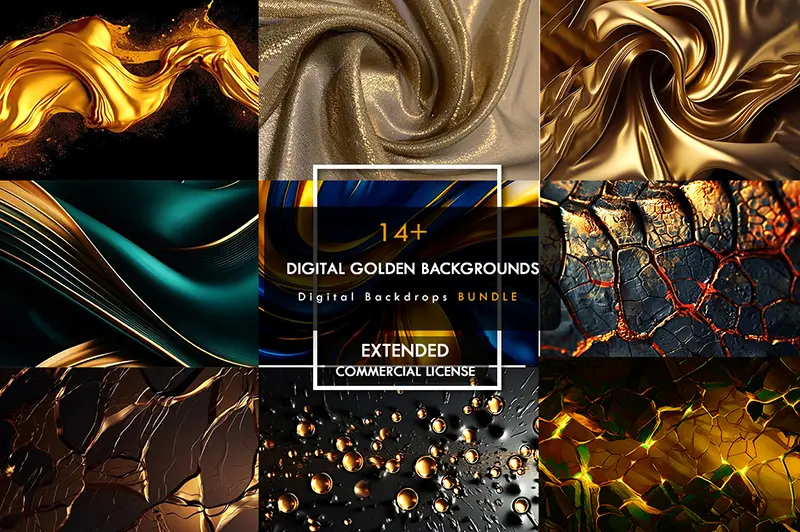 digital golden backgrounds