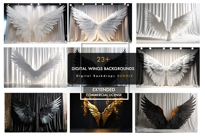 digital wings backdrops