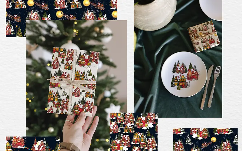 Christmas graphics Mockup