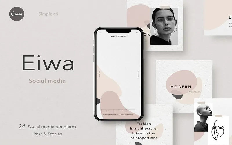 Eiwa Instagram Templates For Canva