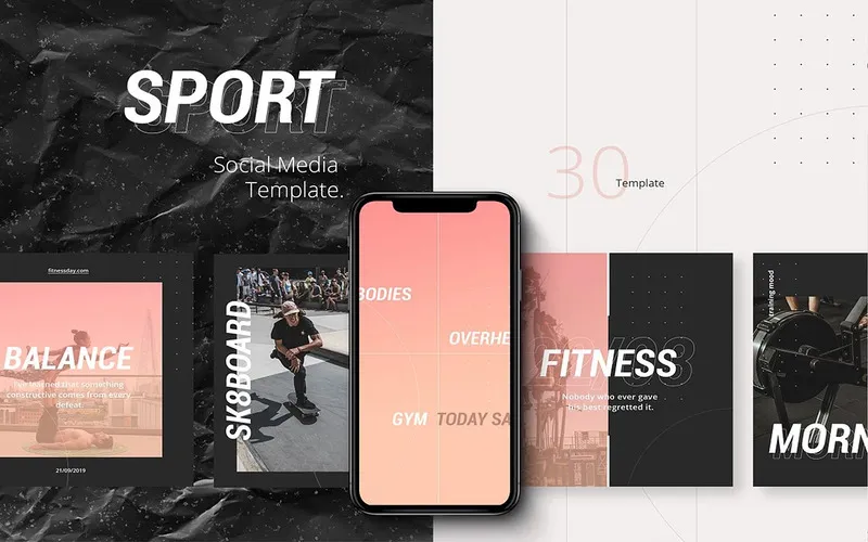 Sport Instagram Templates - Preview