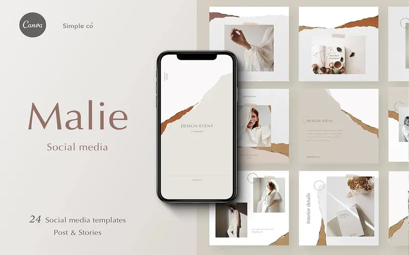 Malie Instagram Templates For Canva