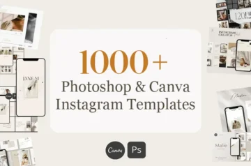 Photoshop & Canva Instagram Templates