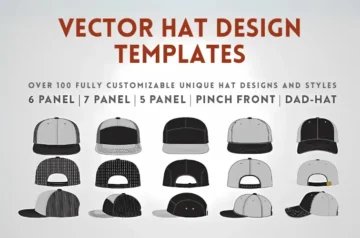 Vector Hat Design Templates Bundle Preview