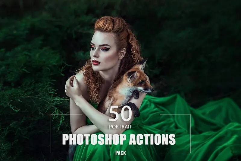 Portrait Photoshop Actions Preview