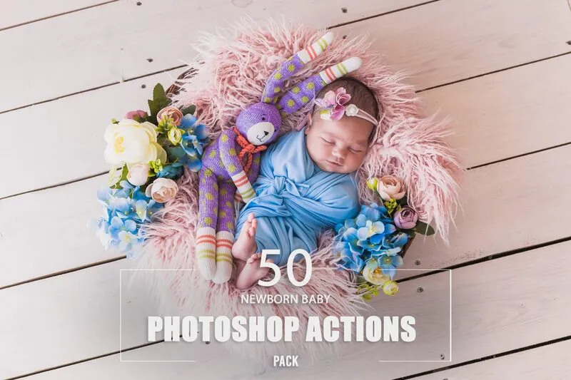 Newborn Baby Photoshop Actions Preview