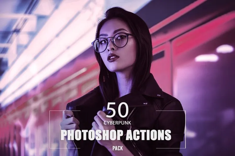 Cyberpunk Photoshop Actions Preview