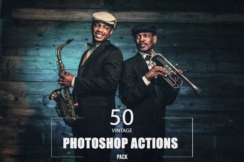 Vintage Photoshop Actions Preview